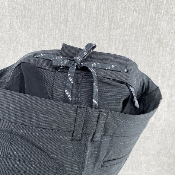 Hang Ten Hybrid Shorts Mens 32 Gray Chino Stretch Lightweight Drawstring 11" - Picture 8 of 12